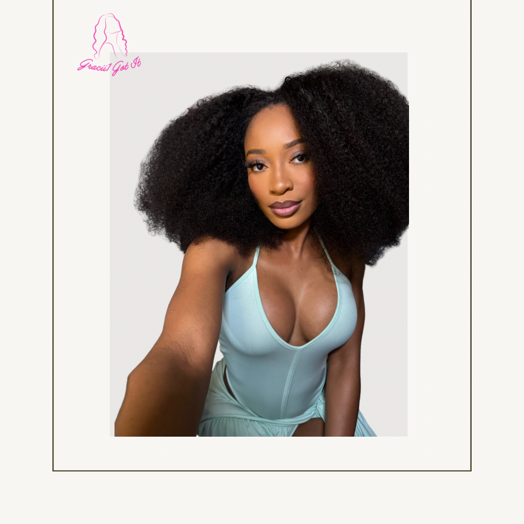 Gracii1 Got It! Refreshed & Renewed Half Wig Afro Curly