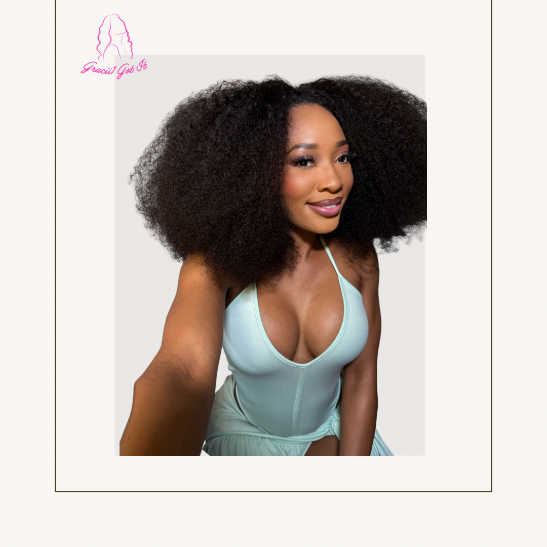 Gracii1 Got It! Refreshed & Renewed Half Wig Afro Curly